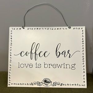 Coffee bar sign